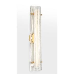Rejuvenation 28” large clear glass Willamette LED Sconce light fixture